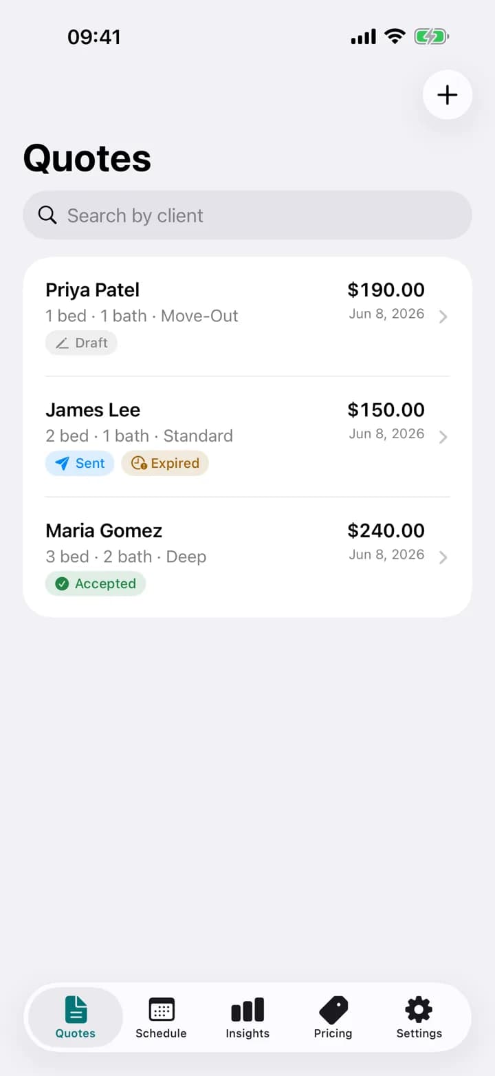Stay organized — Estimaid