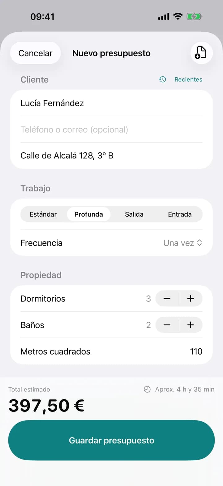 PRECIO AL INSTANTE — Estimaid