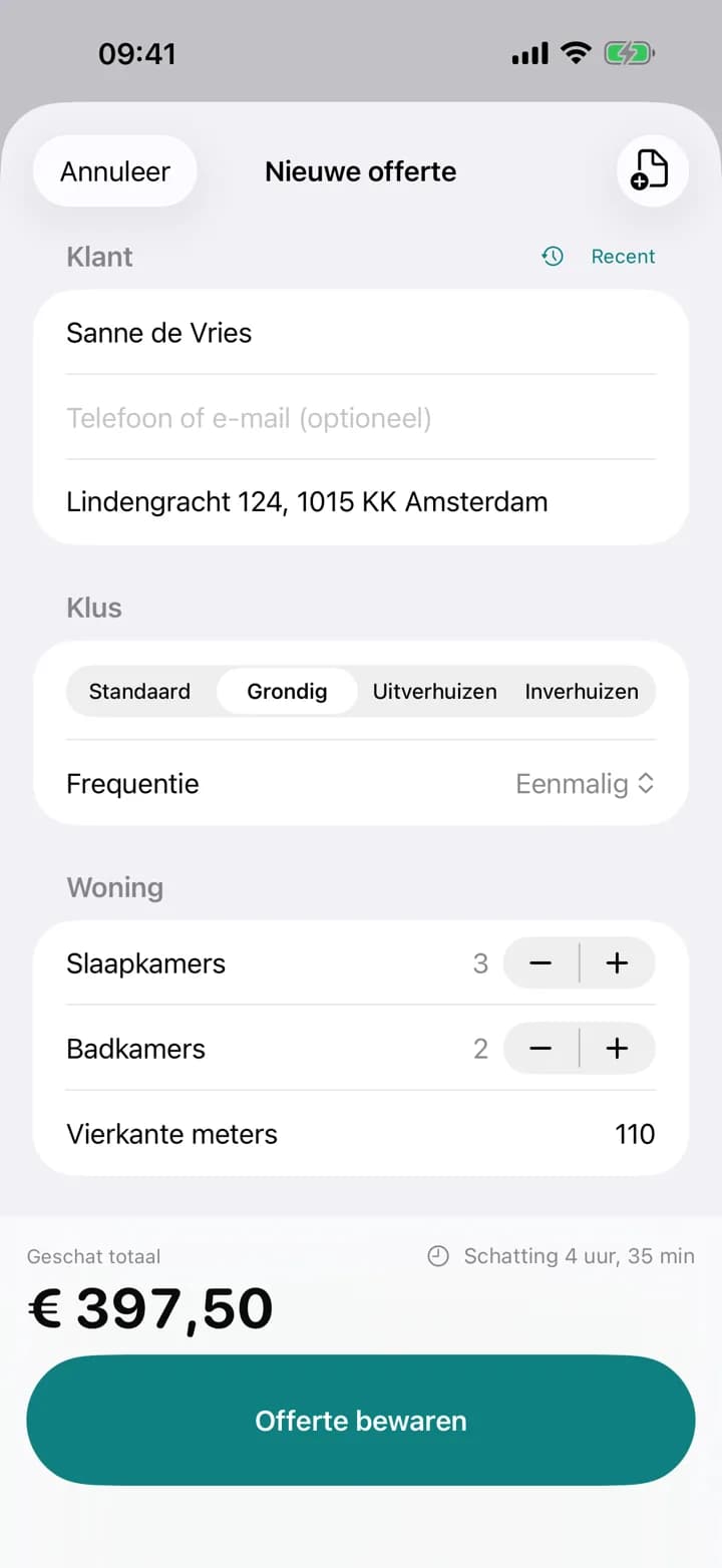 DIRECT BEREKEND — Estimaid
