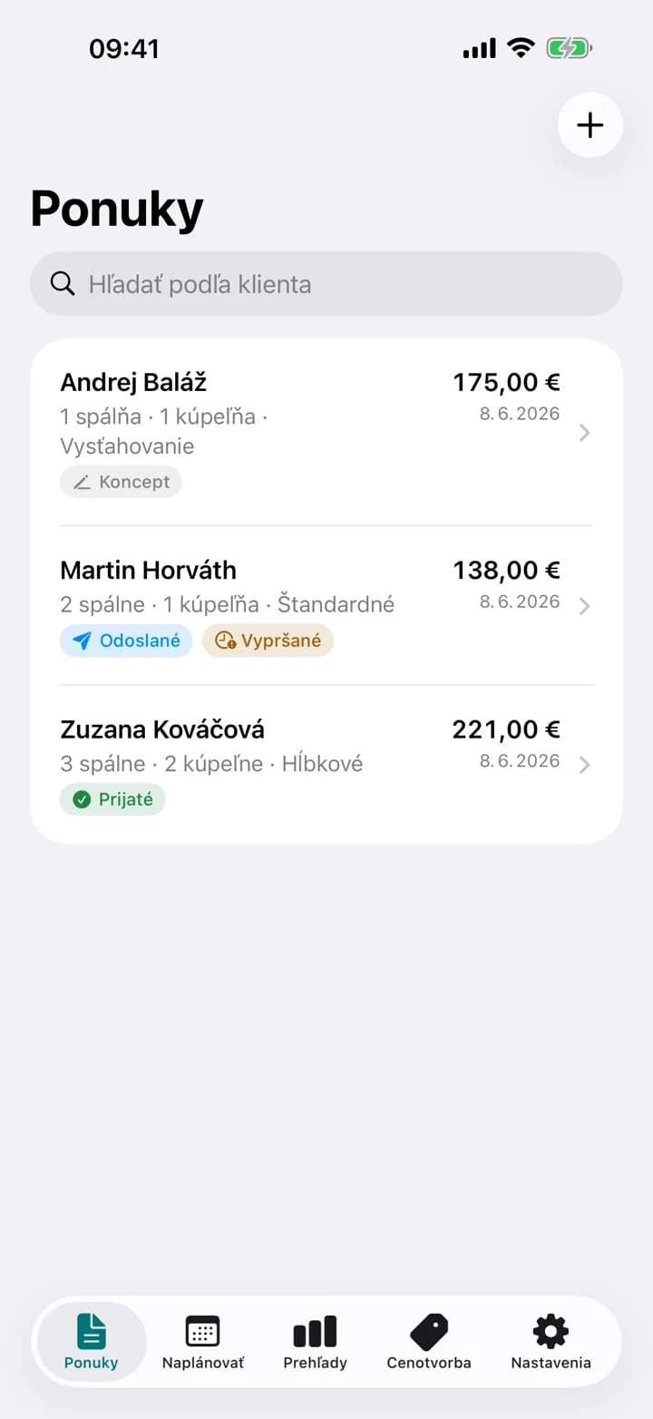 MAJTE PREHĽAD — Estimaid
